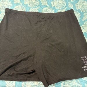 Women’s Black Graphic Shorts